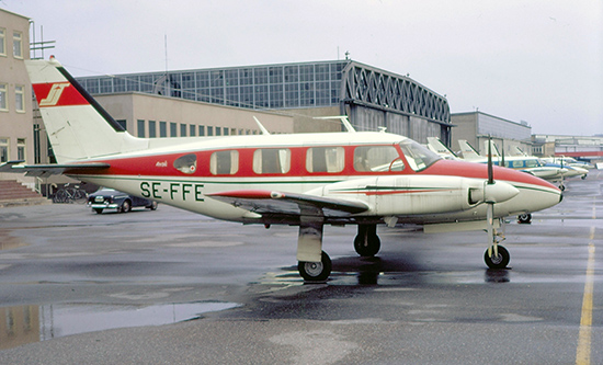 SE-FFE på Bromma 1971-08-14. Foto: Freddy Stenbom