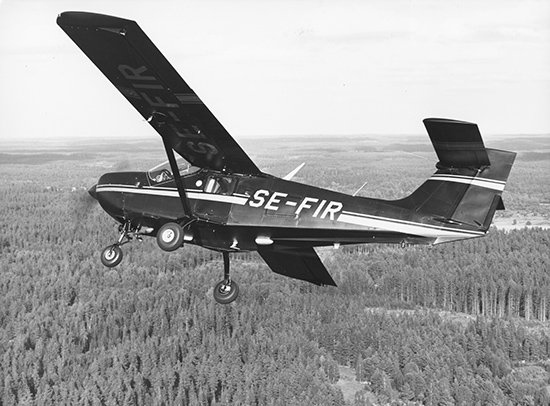 SE-FIR, troligen 1977. Foto: Å Andersson, Saab