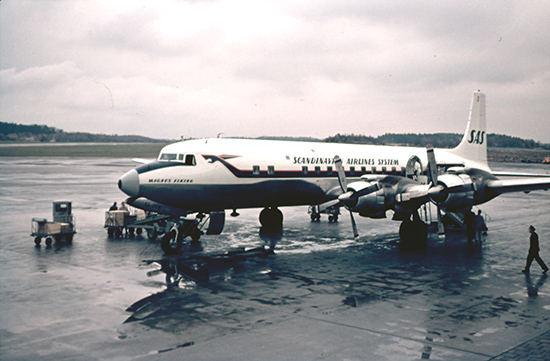 SE-CCB på Bromma ca 1956. Foto: John Berggren