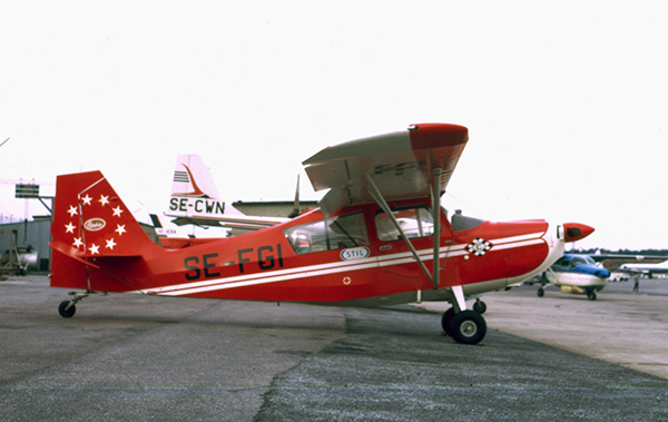 SE-FGI, på Bromma, ca 1972-1973. Foto: Freddy Stenbom