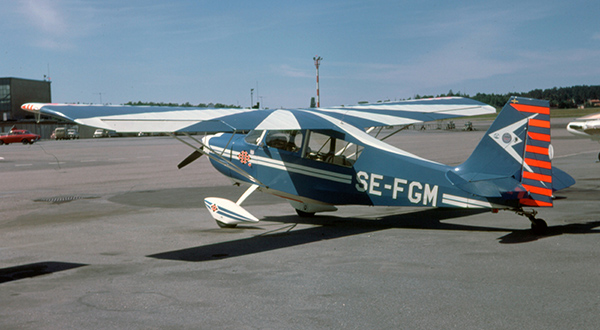 SE-FGM på Bromma den 1975-06-02. Foto: Villy Karlsson