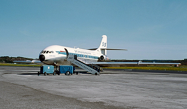 SE-DAI på Torslanda, datum ej känt. Diabild ur Freddy Stenboms donerade samling.