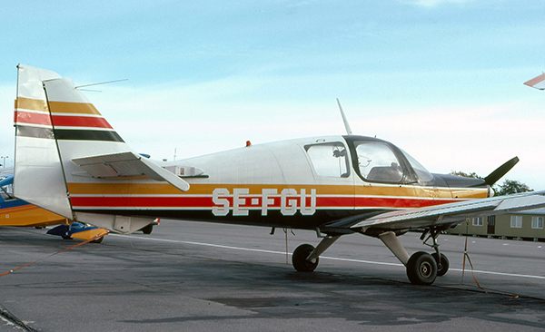 SE-FGU på Bromma 1975. Foto: Freddy Stenbom