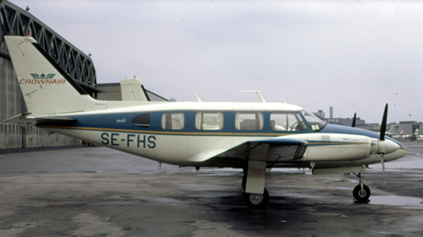 SE-FHS på Bromma 1971-08-14. Foto ur Freddy Stenboms donerade samling.