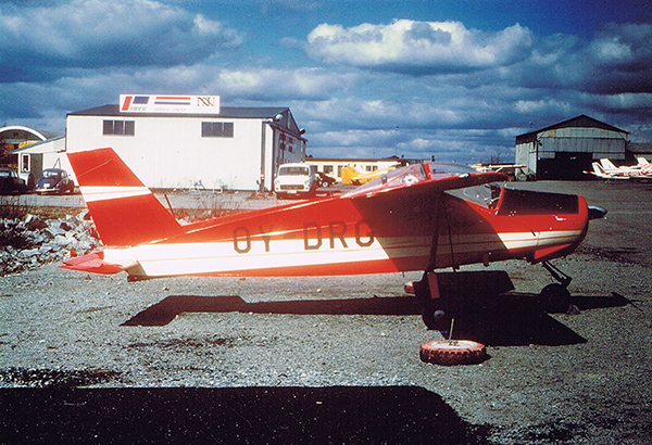 OY-DRG, som senare blev SE-FIE på Bromma den 1978-04-16. <br />Foto: Rolf Larsson via Nils-Olof Andersson