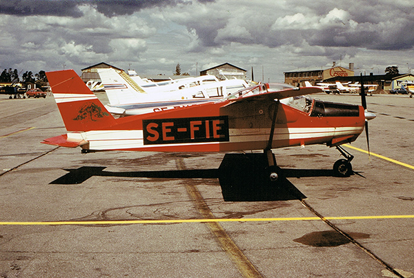 SE-FIE på Bromma den 1982-06-23. Foto: Rolf Larsson via Nils-Olof Andersson