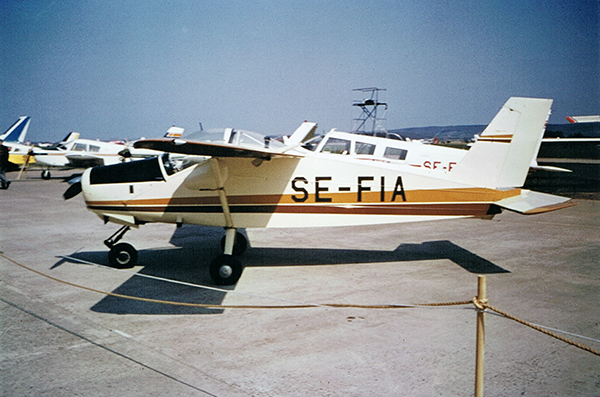 SE-FIA, troligen på F 10, Ängeholm vid flygdag 1970. <br />Foto Curt Palmblad via Nils-Olof Andersson