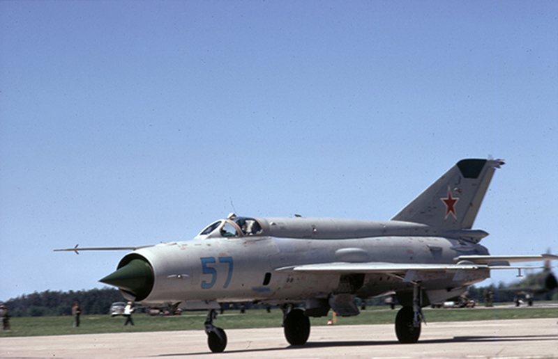 MiG 21 märkt 57. Foto: John Berggren