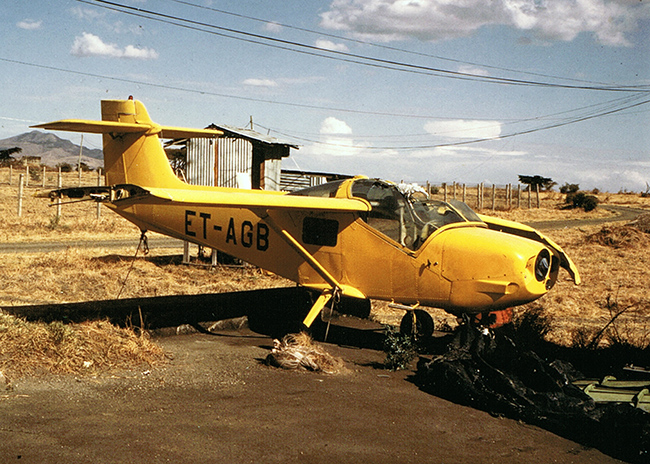 ET-AGB i Addis Abeba 1984, ex SE-FIM. Foto Ole G Nordbö via Nils-Olof Andersson