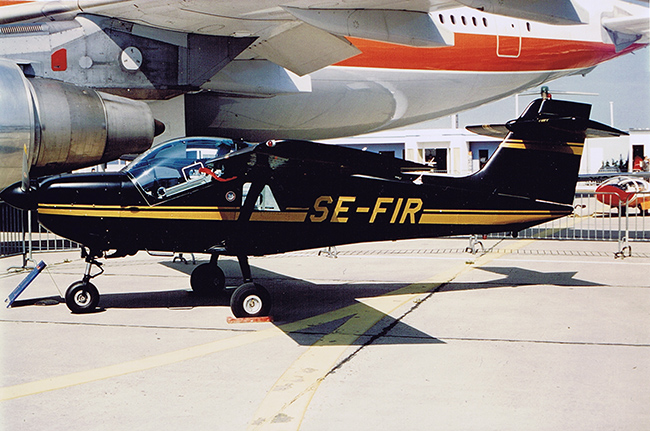 SE-FIR på Paris Le Bourget 1977-06-02 i samband med flygutställning. Foto: Rolf Larsson