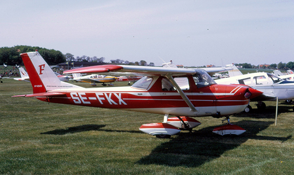 SE-FKX på F 10, Ängelholm 1972-05-13. Foto ur Freddy Stenboms donerade samling.