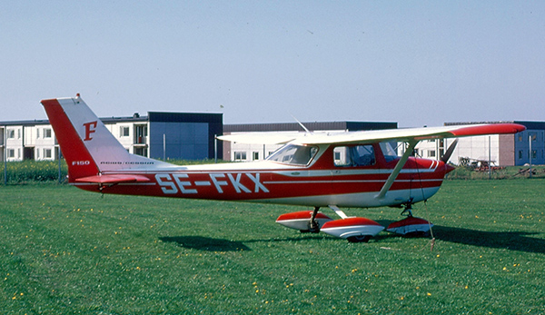 SE-FKX våren 1972. Plats ej känd. Foto ur Freddy Stenboms donerade samling.