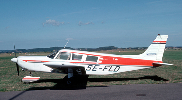 SE-FLD på Varberg 1976-07-27. Foto: Benny Karlsson