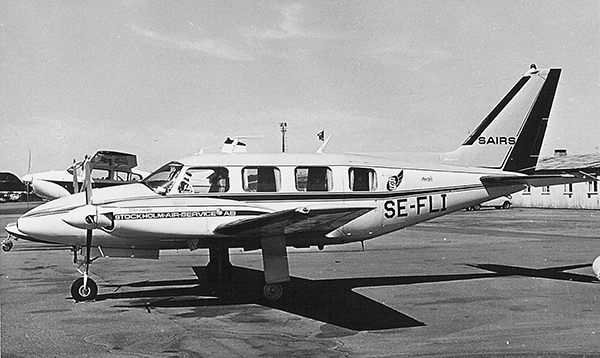 SE-FLI på Bromma 1969-07-26. Foto: Lars E Lundin.