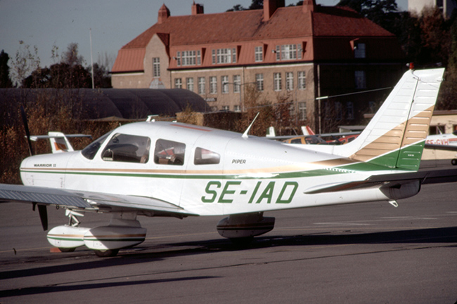 SE-IAD på Bromma hösten 1980. Foto: Freddy Stenbom.