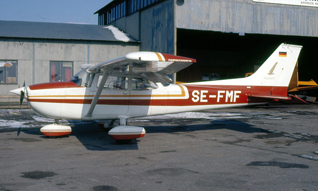 SE-FMF på Bromma 1976. Foto: Hans Wallin