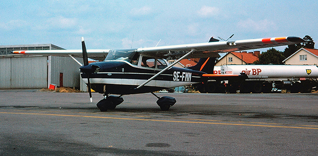 SE-FMM på Bromma 1975-07-12. Foto: Peter Liander