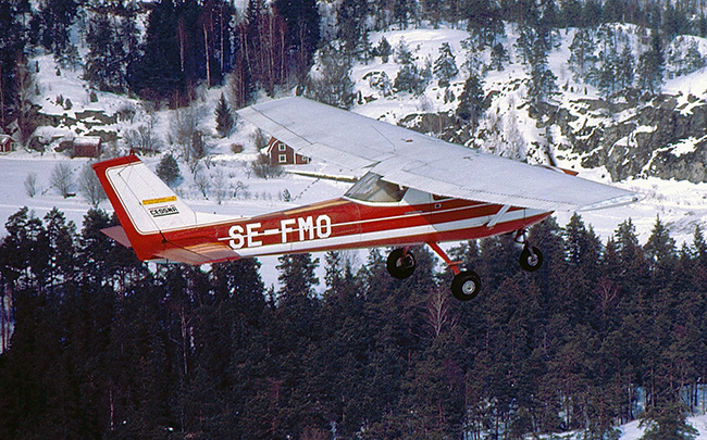 SE-FMO vintern 1985. Foto: Freddy Stenbom.