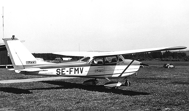 SE-FMV i Sunne 1972-06-27. Foto via Lars E Lundin.