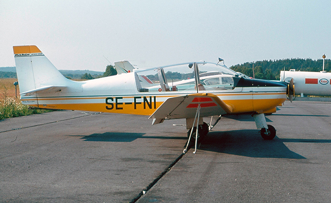 SE-FNI på Ljungbyhed 1980-07-11. Foto ur Freddy Stenboms samling.