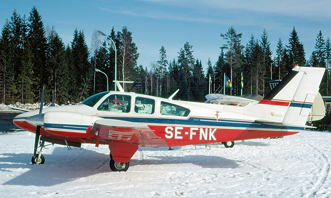 SE-FNK på Västervik 1971-03-14. Foto ur Freddy Stenboms donerade samling.