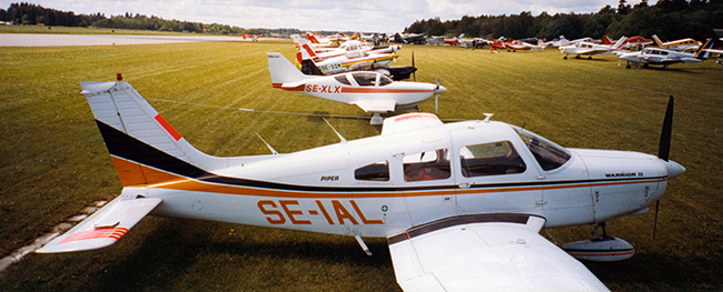 SE-IAL på Barkarby vid EAA Fly-in i juni 1998. Foto: Thorsten Fridlizius