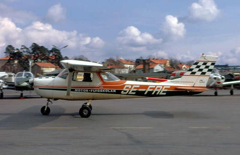 SE-FRE på Bromma 1973-04-08. Foto: Leif Fredin