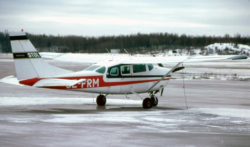 SE-FRM på Bromma vintern 1980-1981. Foto ur Freddy Stenboms donerade samling.