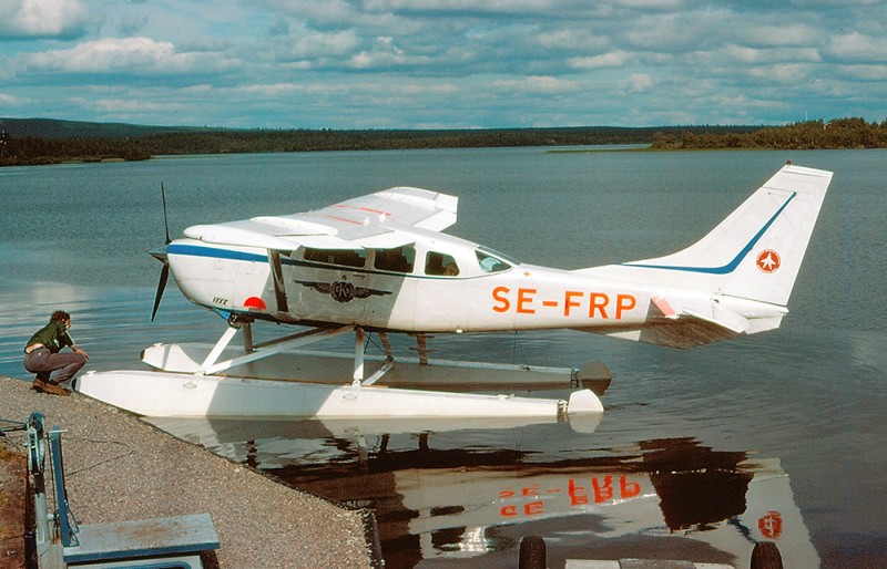 SE-FRP 1980-08-05. Plats ej känd, möjligen Rakkurijärvi?. Foto: Leif Fredin