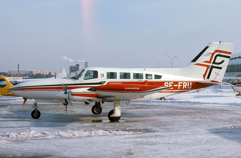 SE-FRU på Bromma 1981. Foto: Freddy Stenbom.