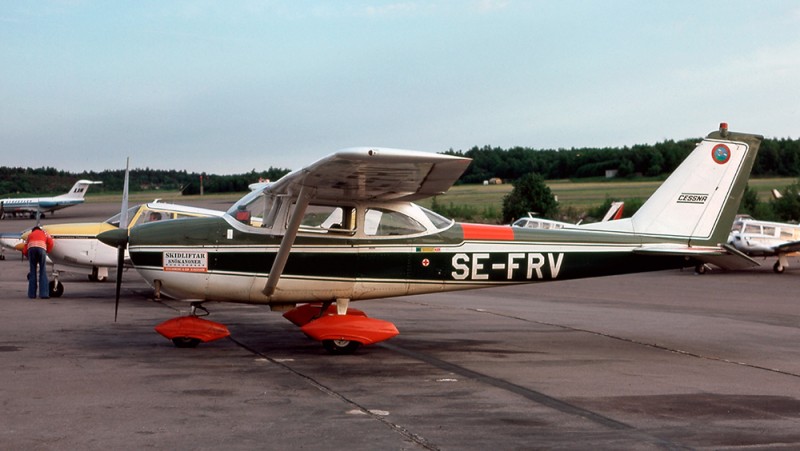 SE-FRV på Bromma 1975-06-11. Foto: Leif Fredin.