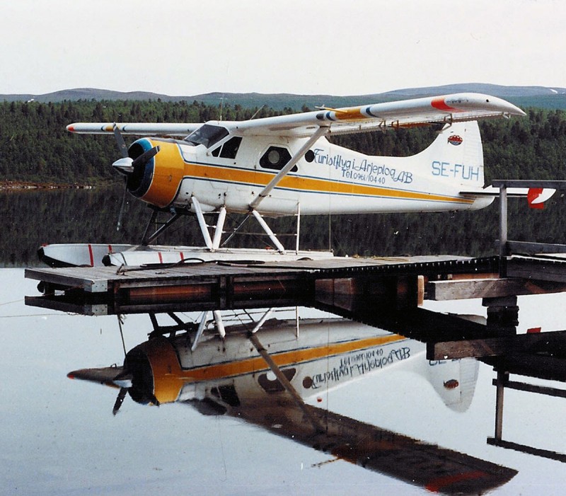 SE-FUH 1986 i sjön Sädvaluspen. Foto via Lars E Lundin.