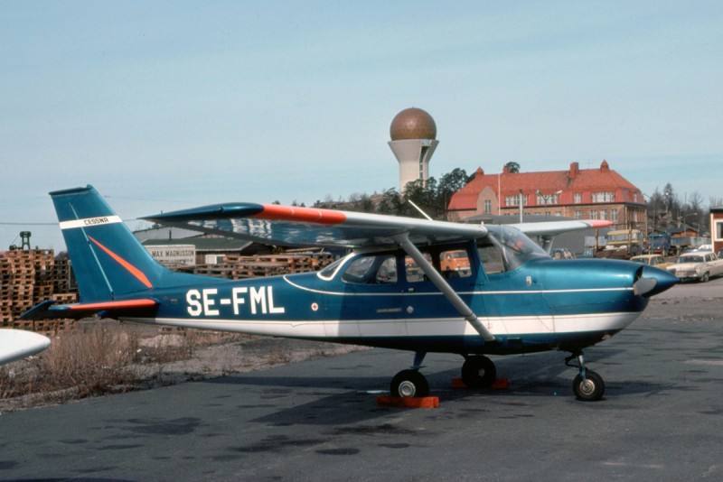 SE-FML på Bromma 1976-02-02.  Foto: Benny Karlsson.