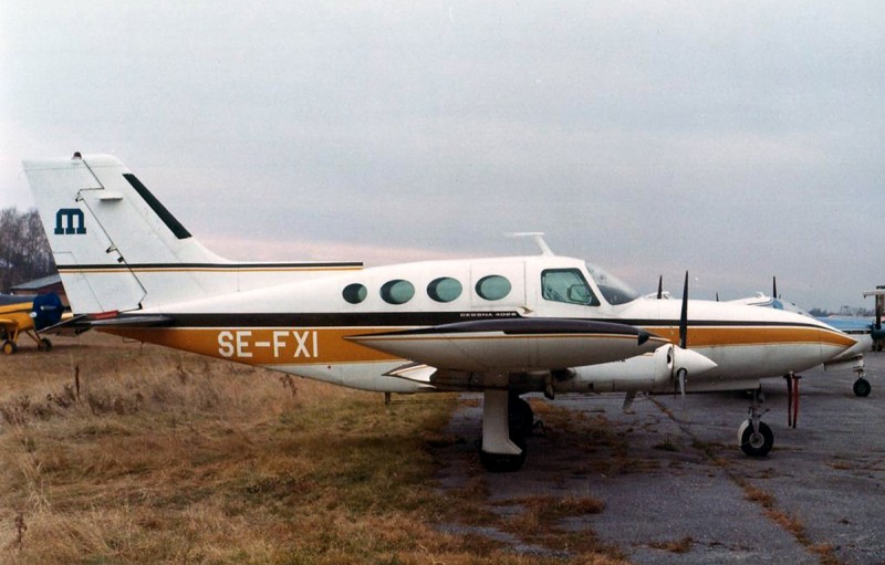 SE-FXI på Nyköping, Brandholmen 1973-11-03. Foto: Hans Göran Spritt