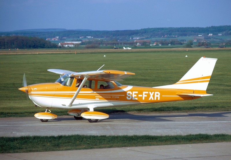 SE-FXR på F 10, Ängelholm 1972-05-14. Foto ur Freddy Stenboms donerade samling.