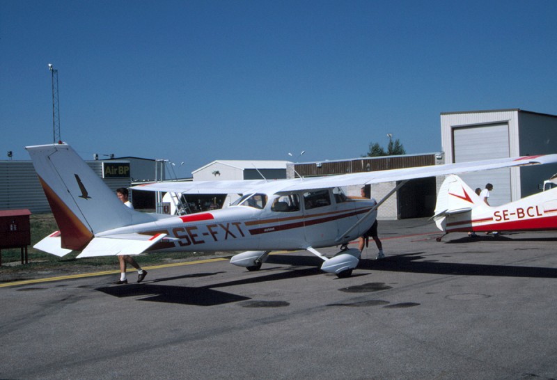 SE-FXT på F 10, Ängelholm 1995-08-05. Foto: Sven-Erik Jönsson.