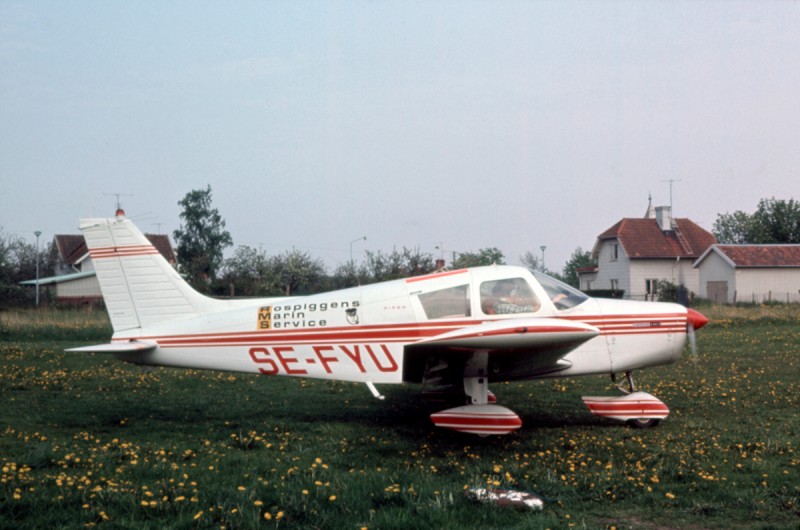 SE-FYU 1973-05-28, troligen på Norrtälje. Foto ur Freddy Stenboms donerade samling.