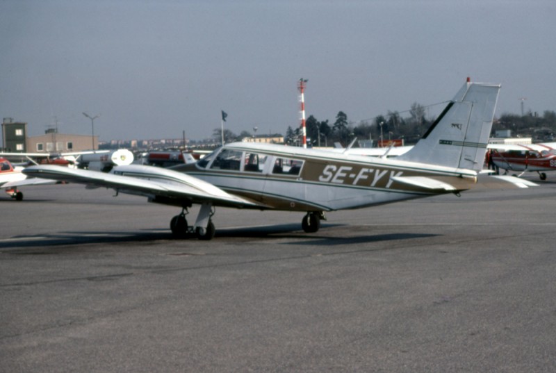 SE-FYY på Bromma 1978-05-18. Foto ur Freddy Stenboms donerade samling.