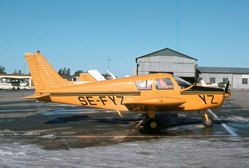 SE-FYZ på Bromma mars 1977. Foto: Benny Karlsson