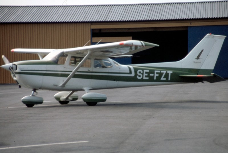 SE-FZT på Säve 1980-07-11. Foto ur Freddy Stenboms donerade samling.