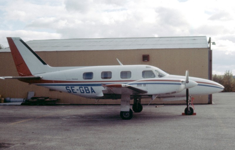 SE-GBA troligen 1978. Plats ej känd. Foto ur Freddy Stenboms donerade samling.