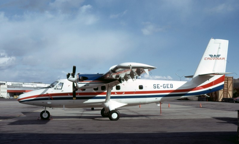 SE-GEB på Bromma 1973-09-12. Foto: Benny Karlsson