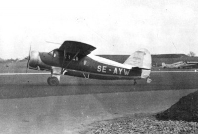 SE-AYW, Norseman UC-64A Mk. VI på Bulltofta någon gång 1947-1949