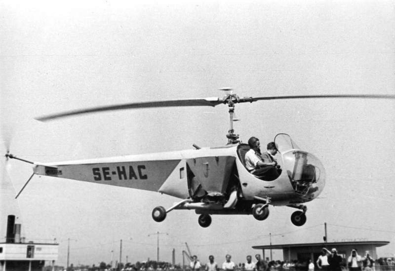 SE-HAC, Bell 47B-3 /D. Plats och datum ej känt. Foto via Sven Stridsberg