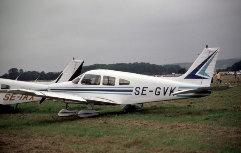 SE-GVK på Hemavan augusti 1988. Foto ur Freddy Stenboms donerade samling.