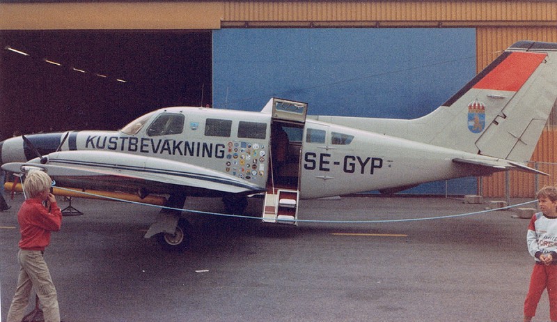 SE-GYP vid flygdag på Säve 1984-08-25. Foto: Nils-Olof Andersson