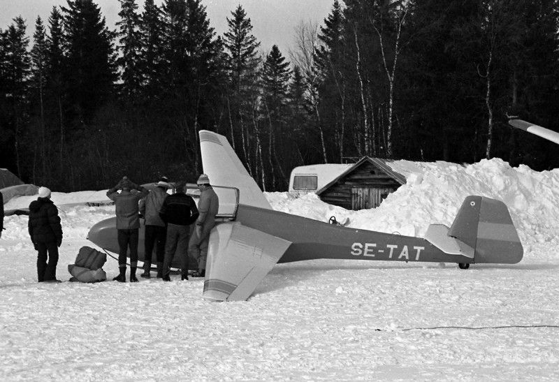 SE-TAT i Ottsjö vintern 1979. Foto: Uldis Sisins