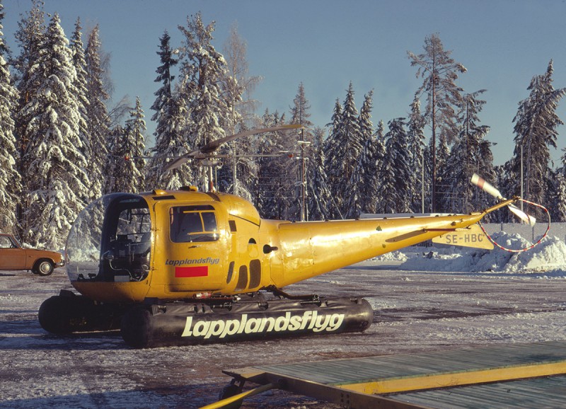 SE-HBC i Västervik 1971-12-31. Foto: Lars E Lundin.