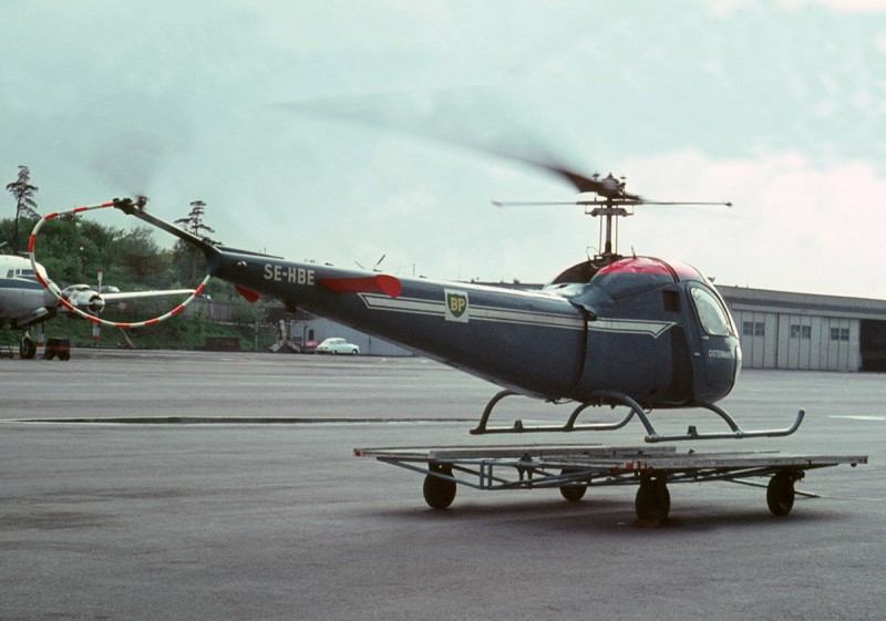 SE-HBE på Bromma 1966. Foto: Lars E Lundin via Göran Wallert