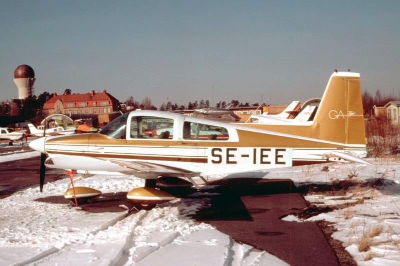 SE-IEE på Bromma vintern 1981. Foto ur Freddy Stenboms donerade samling.